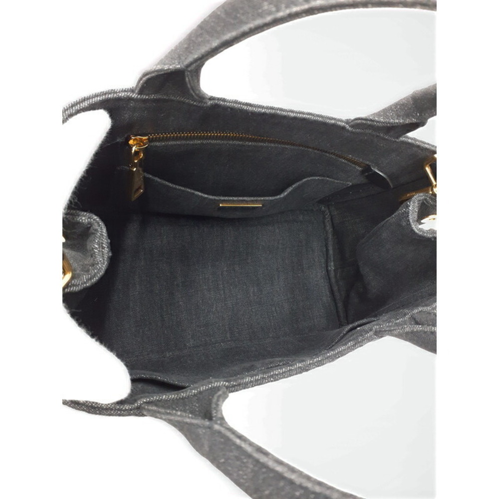 PRADA Canapa Denim Handbag Bag - Picture 3 of 9